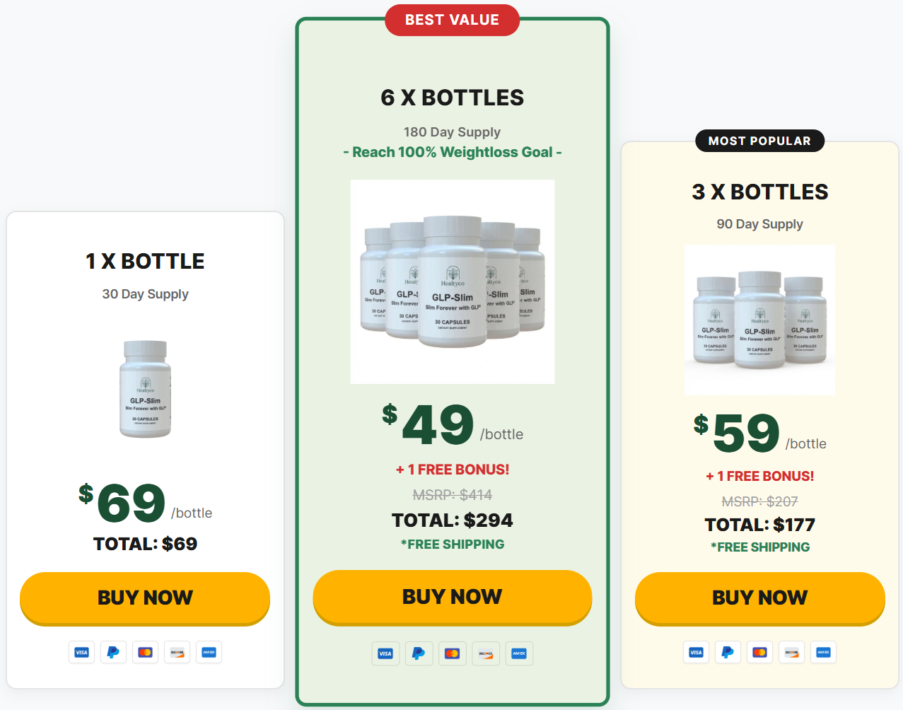 Healthyco GL Slim Pricing