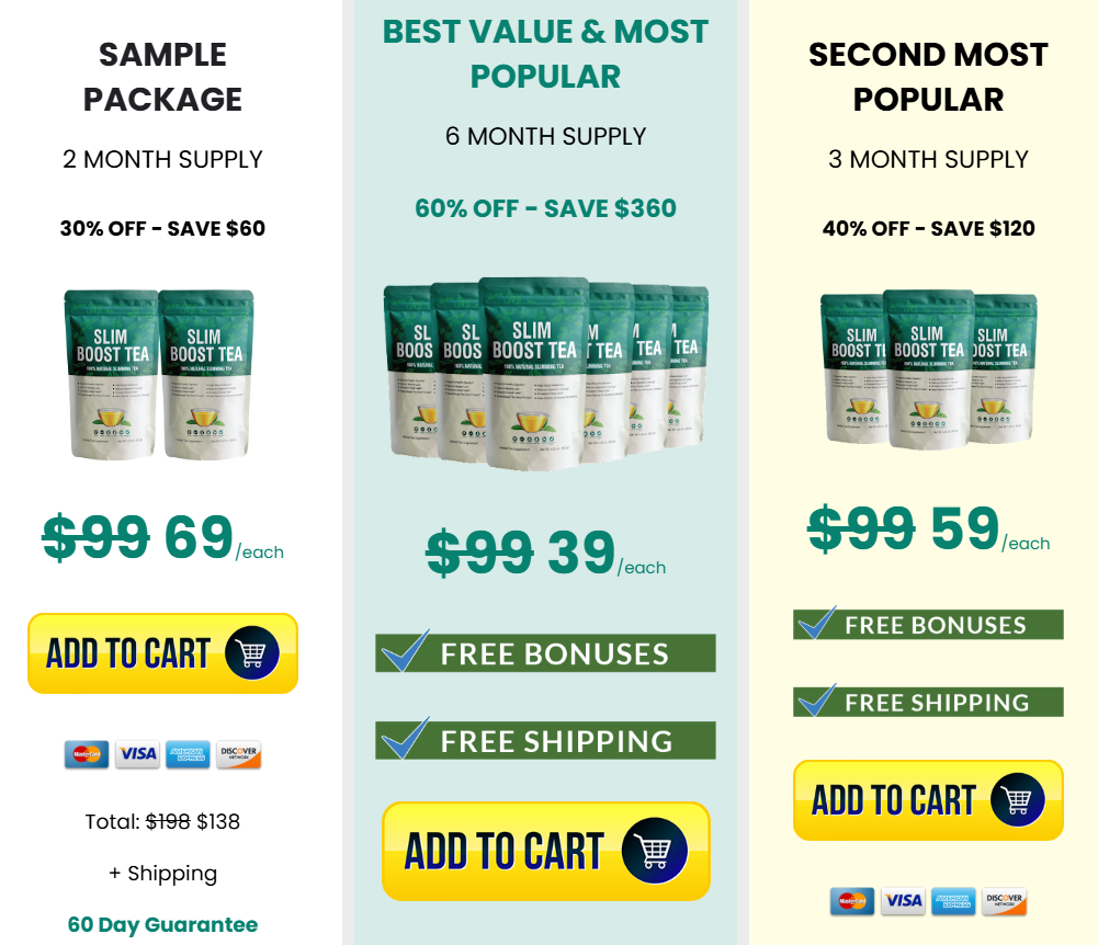 Slim Boost Tea Price