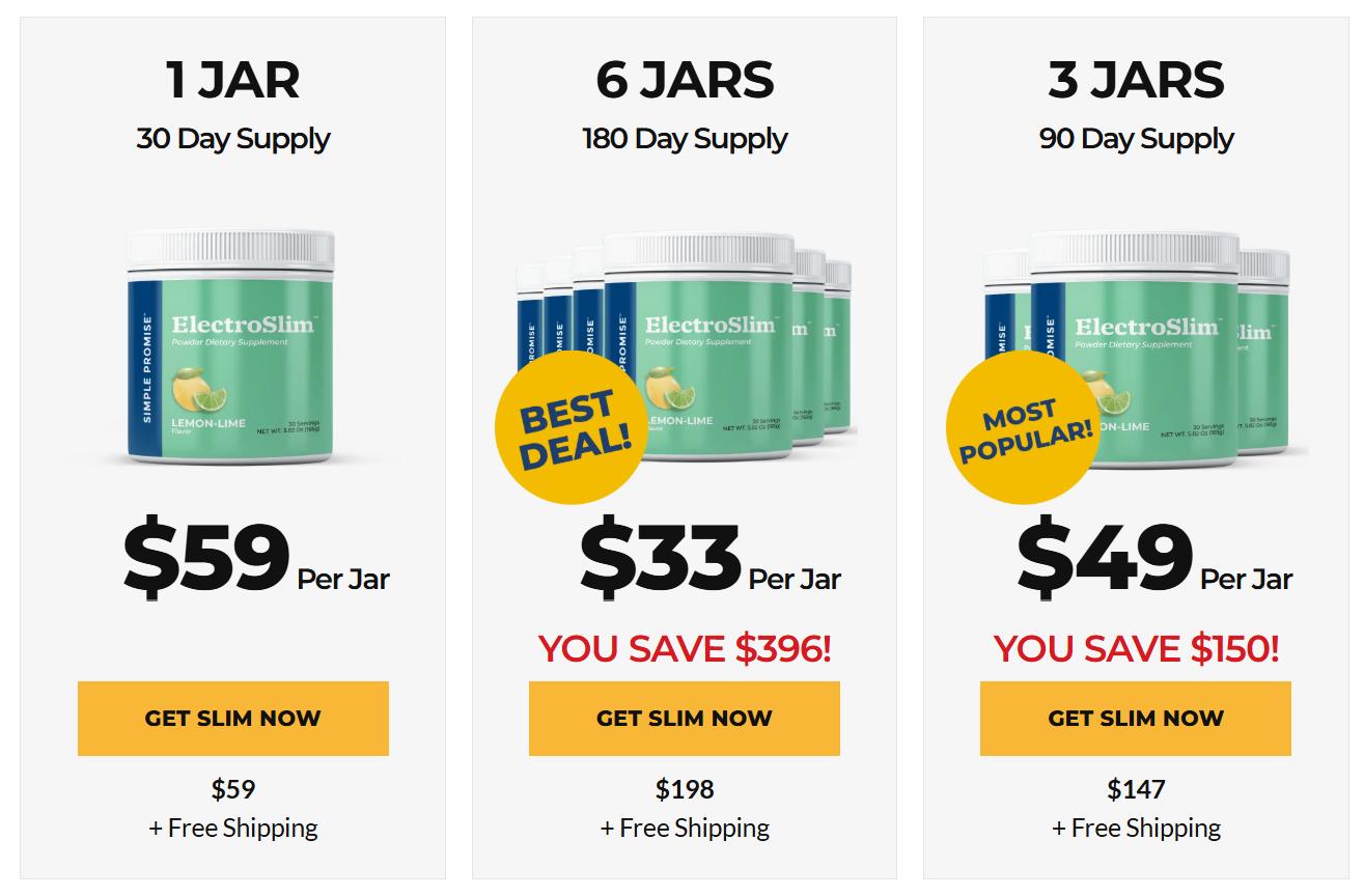 ElectroSlim Pricing
