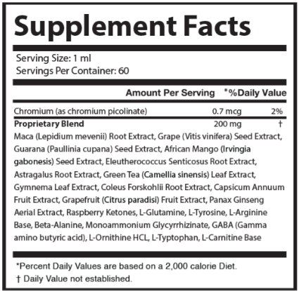Lipo Flow supplement facts