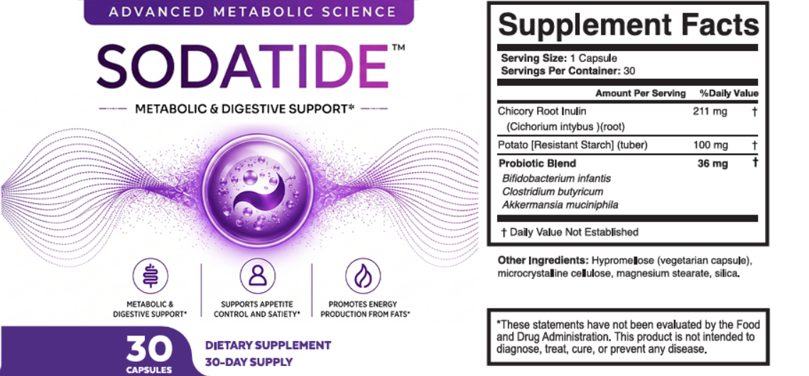 SodaTide Supplement Fact
